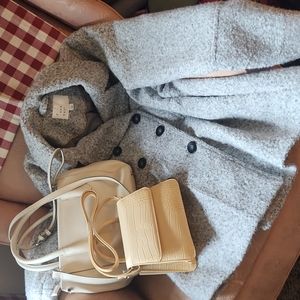 a new day DOUBLE BREASTED WOOL COAT